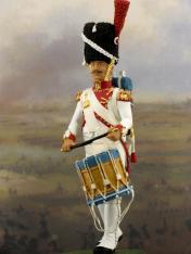 Drummer grenadier tin soldier military miniature collectors diorama collection 1810 anno drummer soldiers figures collectible tin soldiers 54 mm kits tambour tamburino year